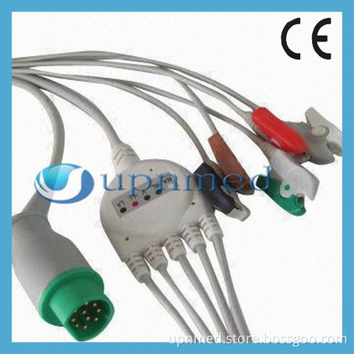 Siemens One -Piece 5 Lead ECG Cable with Leadwires